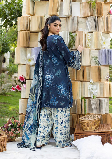 Elaf Premium ECD-7B Bloomstella Elaf Prints With Chiffon Dupatta 2025